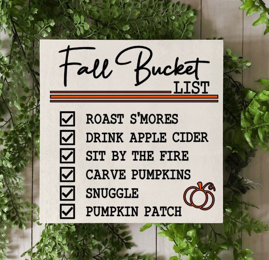 Fall bucket list 