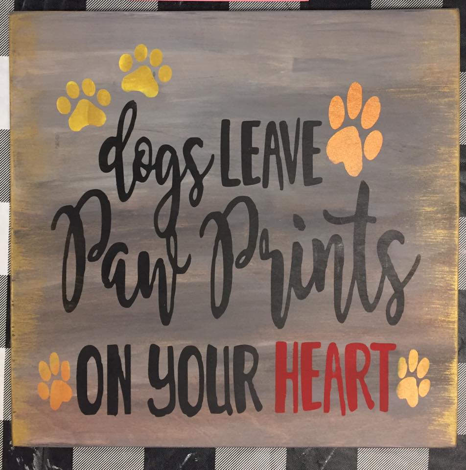 Dogs leave paw prints 12 