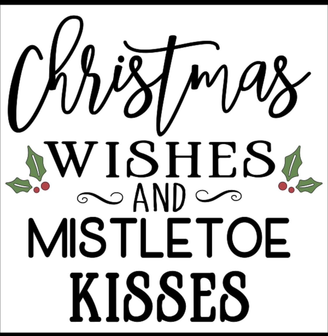 12x12 Mistletoe Kisses