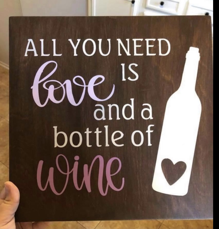 Bottle of WIne 12x12