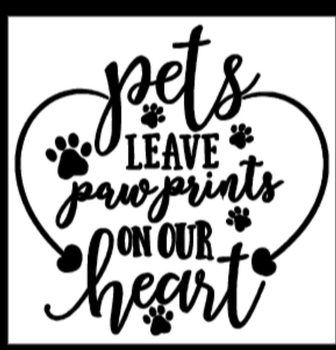 Pets leave pawprints 12x12