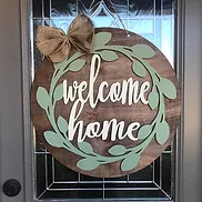 Welcome home wreath 