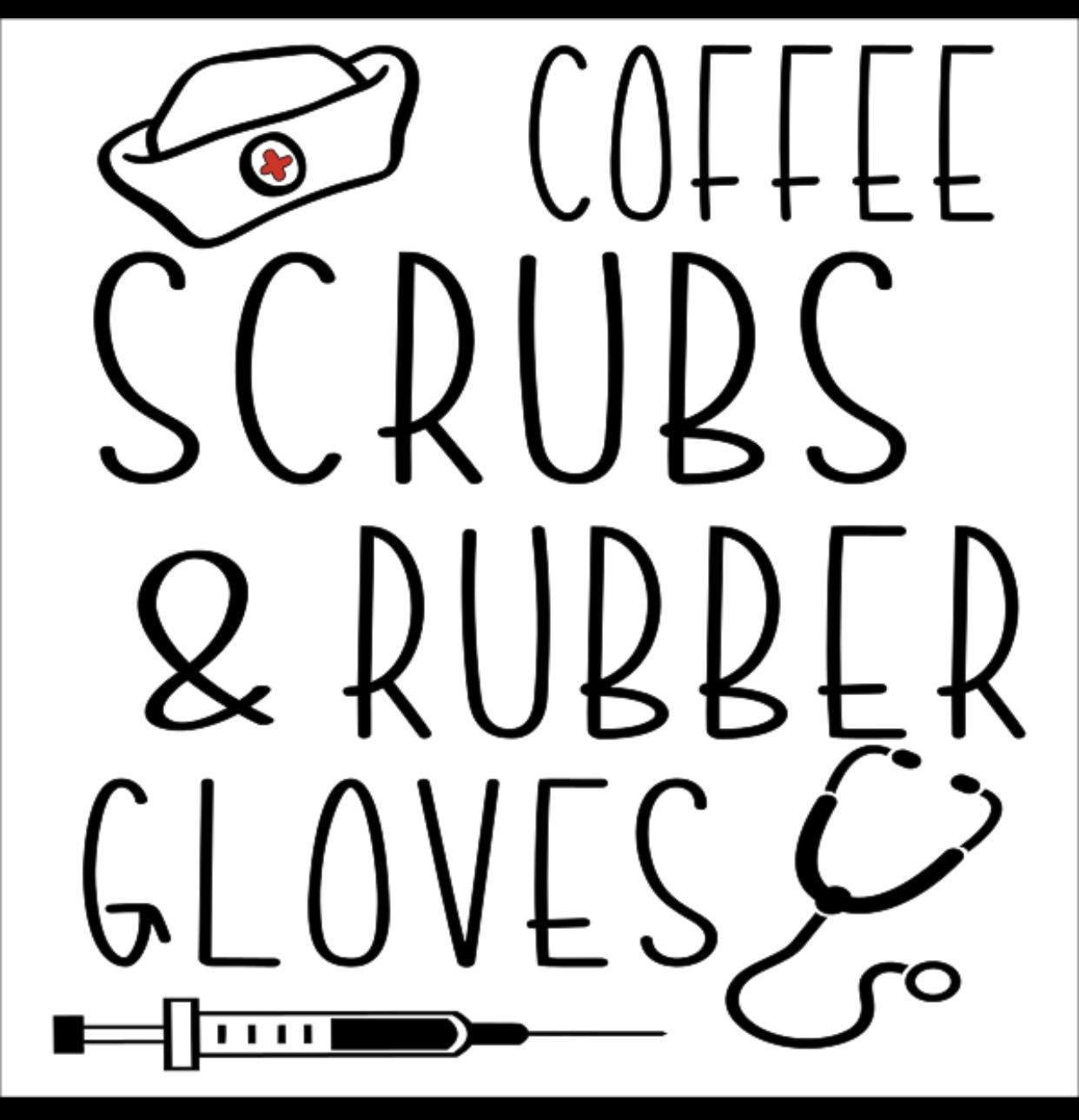 Scrubs and Gloves 12x12